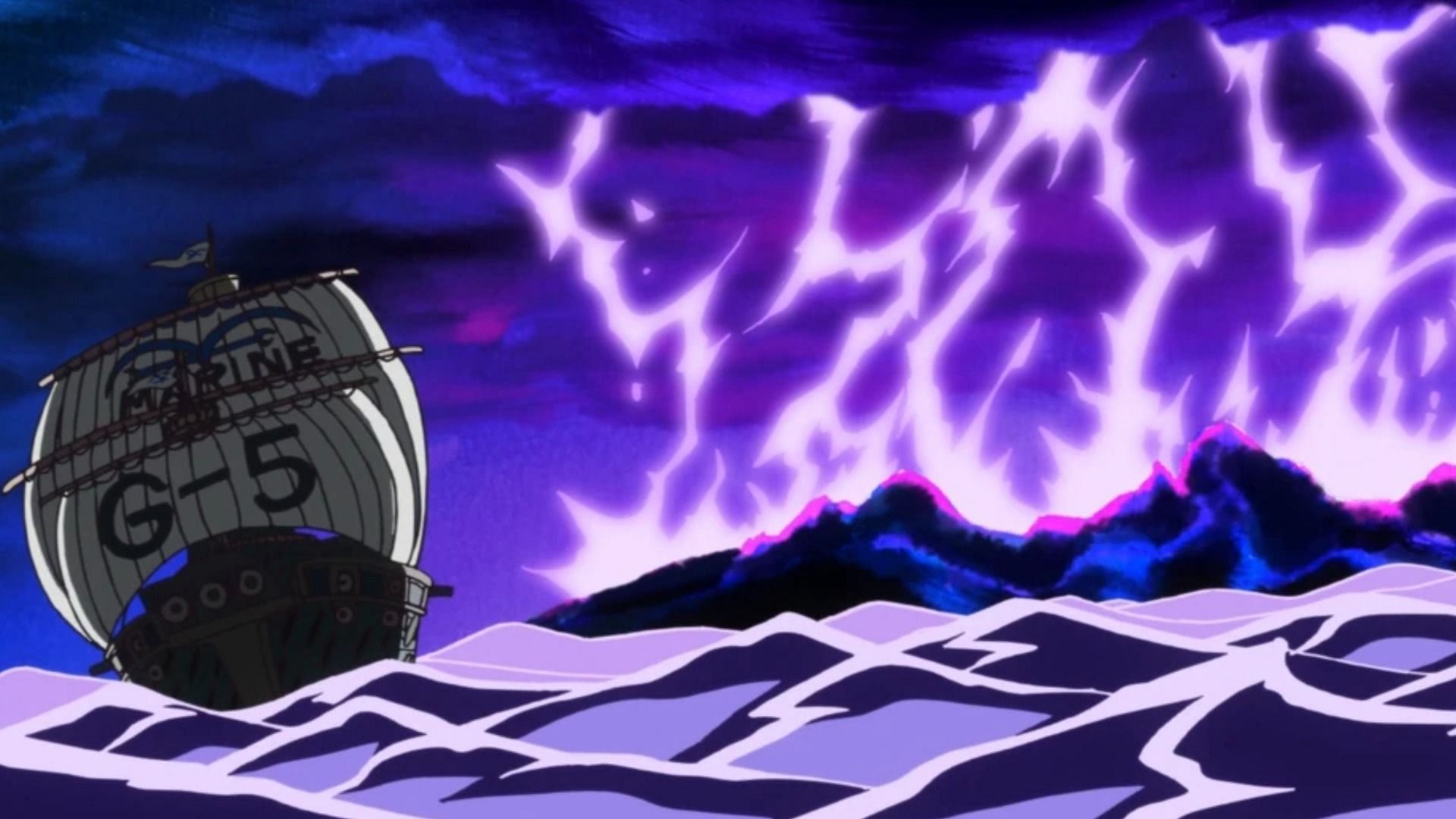 Raijin Island as seen in anime (Image via Toei Animation)